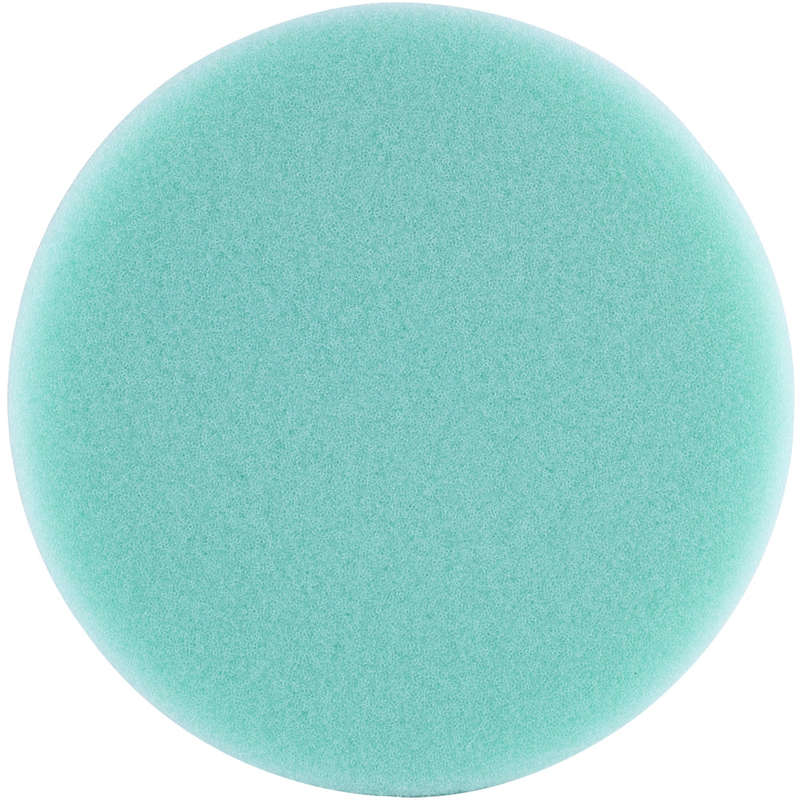 Foam pad hook and loop green sponge 150mm 6' light finishing