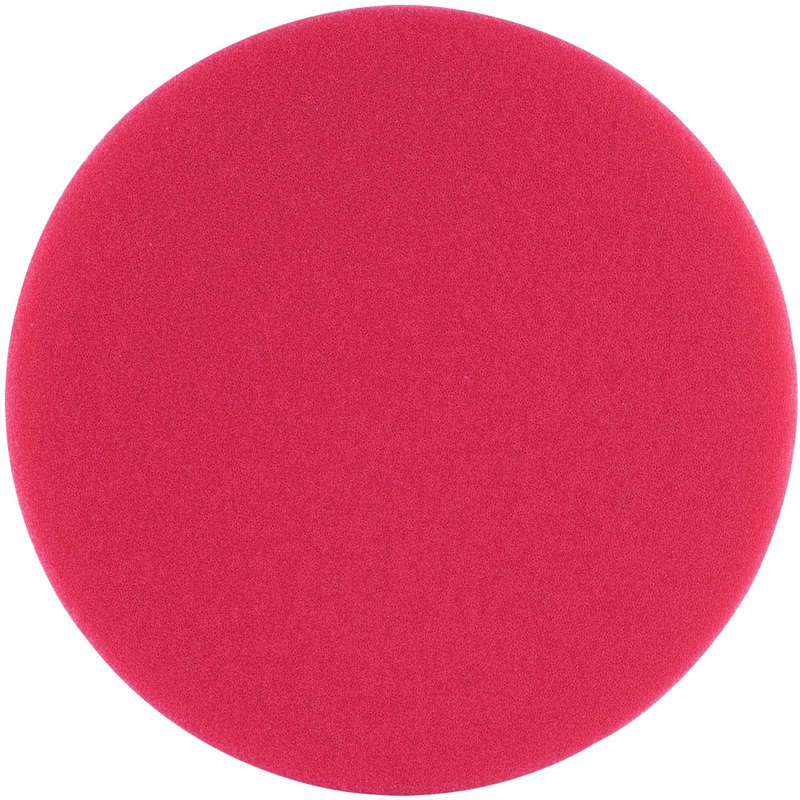 Foam pad hook and loop red sponge 150mm 6' ultra finishing