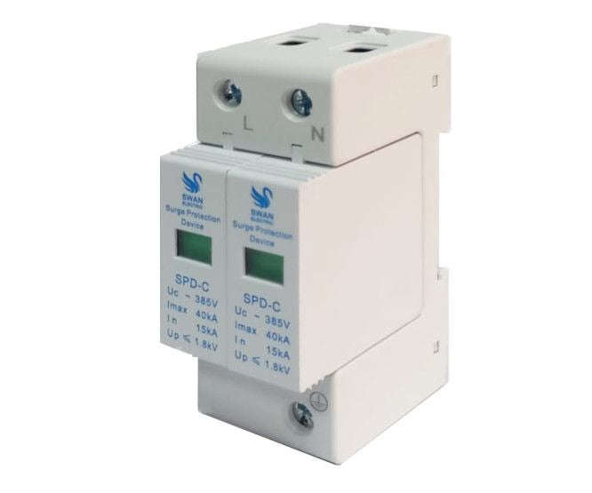 Surge protection device 15KA-40KA 2P 385V class c SPD-15-40KA-385V-2P