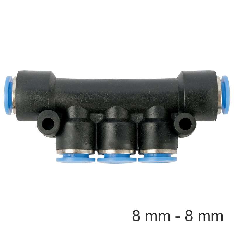 Pu hose fitting manifold 8mm-8mm