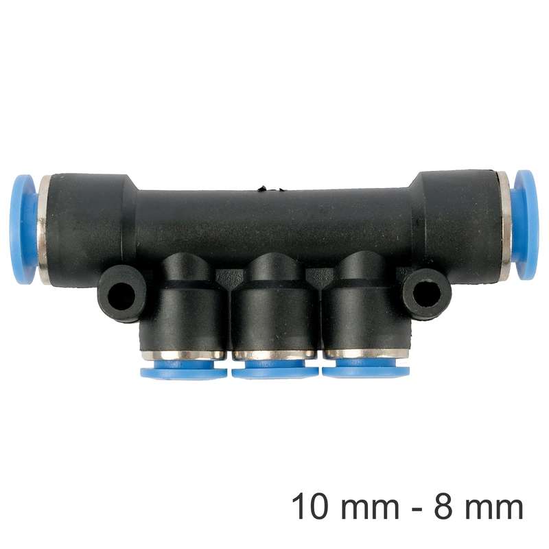Pu hose fitting manifold 10mm-8mm