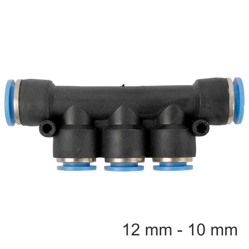 Pu hose fitting manifold 12mm-10mm