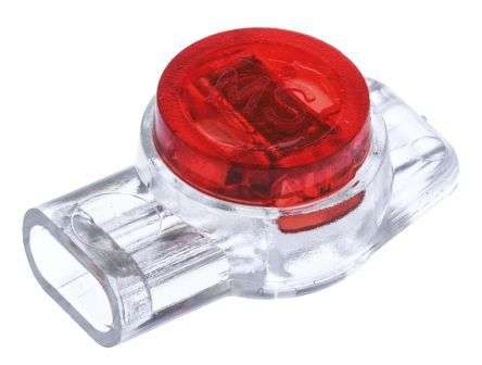 Butt wire splice connector red, white ur-2