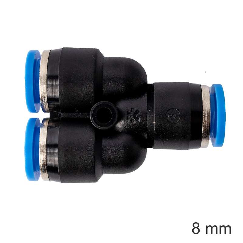 Pu hose fitting y joint 8mm