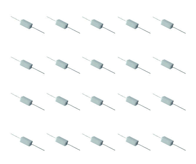 Resistor 5w sqr w/w 1e2 - 100/bag sqp500-1e2-