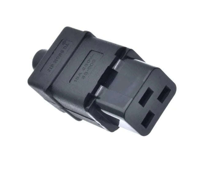 C19 iec320 socket in-line re-wireable - bulky ss-809