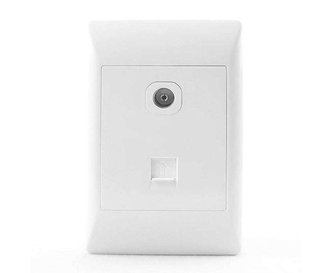 Tv+tel socket STI-1280