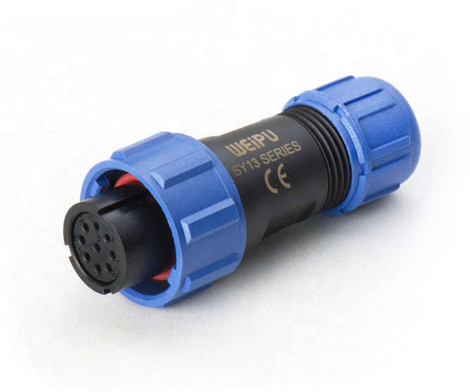 In-line socket/ female 9p ip67 bayonet sy1310/s-9-ii-n