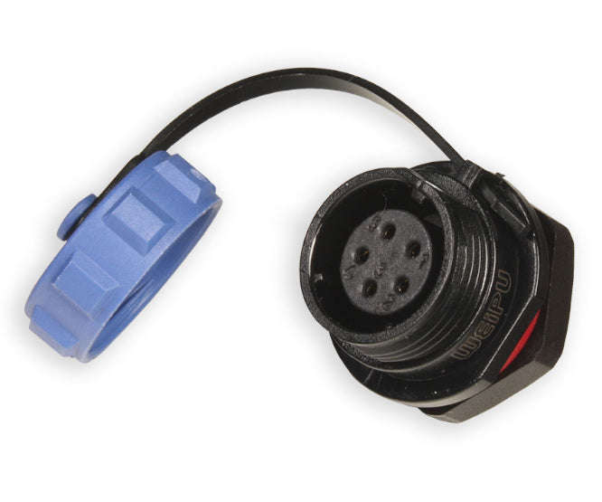 Panel mount socket / female 5p ip67 bayonet sy1312/s-5