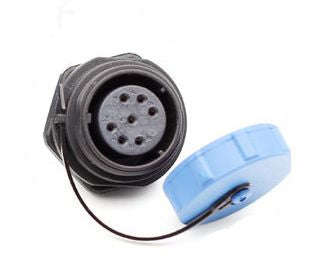 Panel mount socket / female 7p ip67 bayonet sy1312/s-7-c