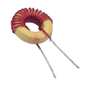 Wirewound toroidal inductor 6.5uh 0r03 t68-8/90-17t