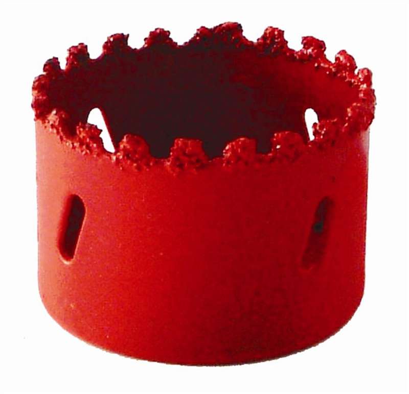 Hole saw carbide grit 16mm - red