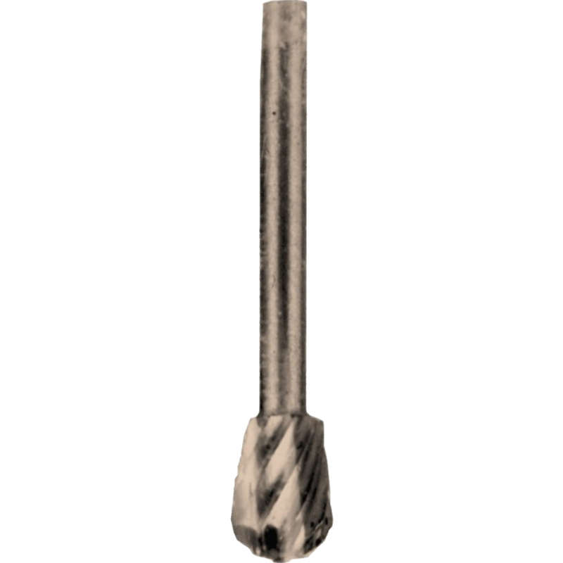 Mini h/speed cutter 6.4mm round point 3.2mm shank
