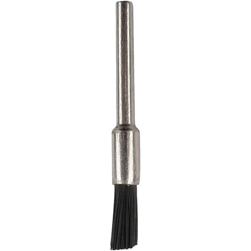 Mini nylon bristle brush 3.2mm end 3.2mm shank
