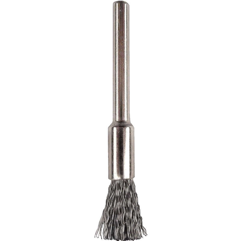 Mini carbon steel brush 5.0mm end 2.4mm shank