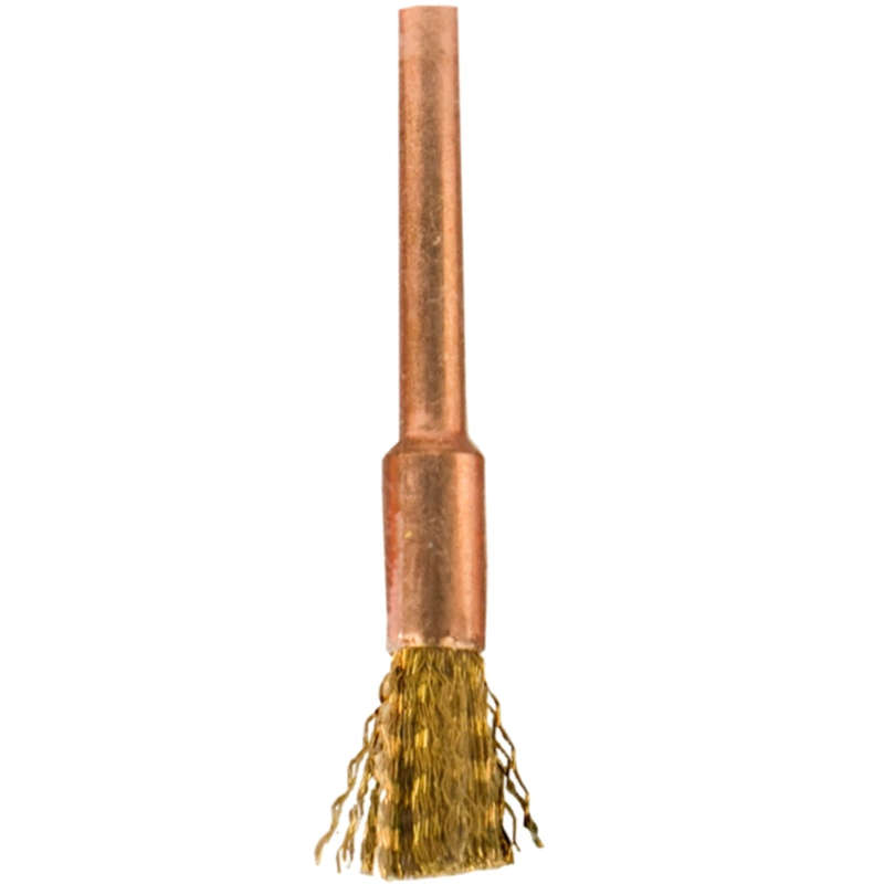 Mini brass brush 3.2mm end 3.2mm shank