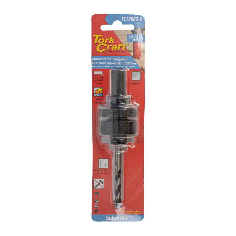 Mandrel carbide grit hole saw 32 - 152mm