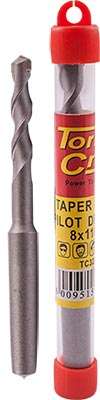 Pilot drill bit taper shank for tct core bits long