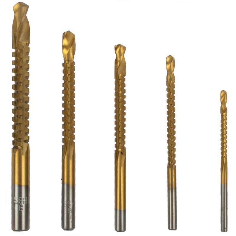 Drill saw set hss tin.coated 3-4-5-6-8