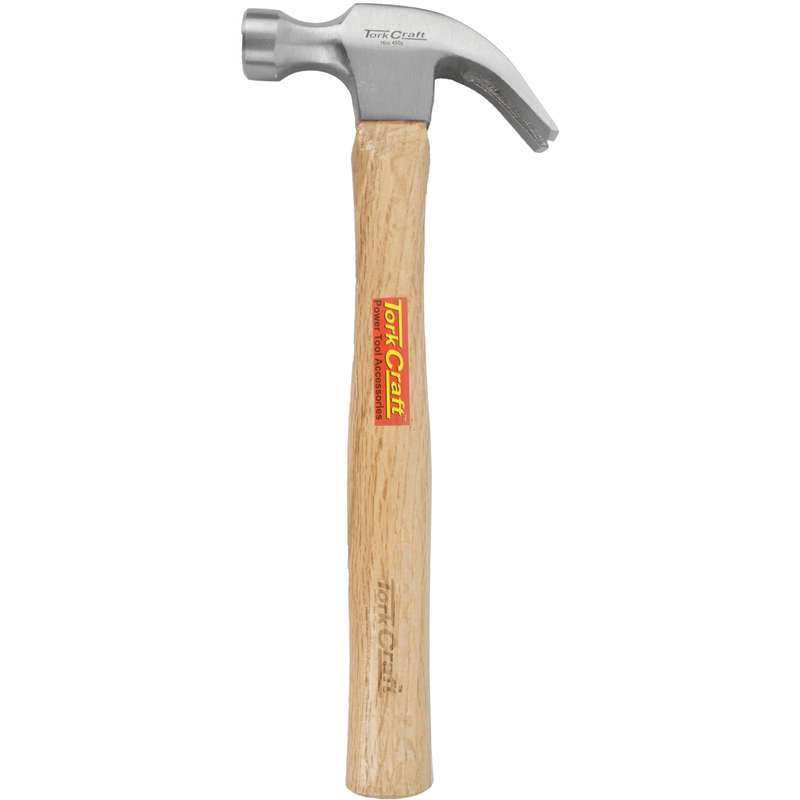 Hammer claw 450g (16oz) wooden handle 280mm & full pol head