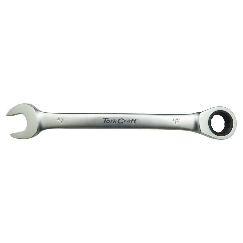 Combination ratchet wrench 17mm fixed head spanner