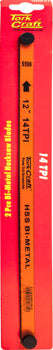 2pc hacksaw blade bi-metal 14tx300 hanging card