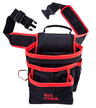 Tool pouch nylon with belt 5 pocket + loops