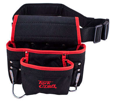 Tool pouch nylon with belt 8 pocket + loops