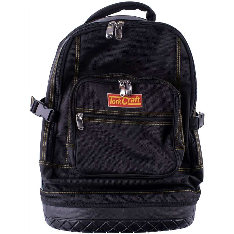Tool backpack black with rubber base 65 x 20 x 40cm tork craft