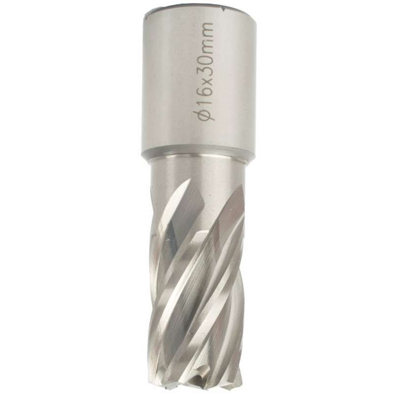 Annular hole cutter hss 16 x 30mm weld shank 19.05mm