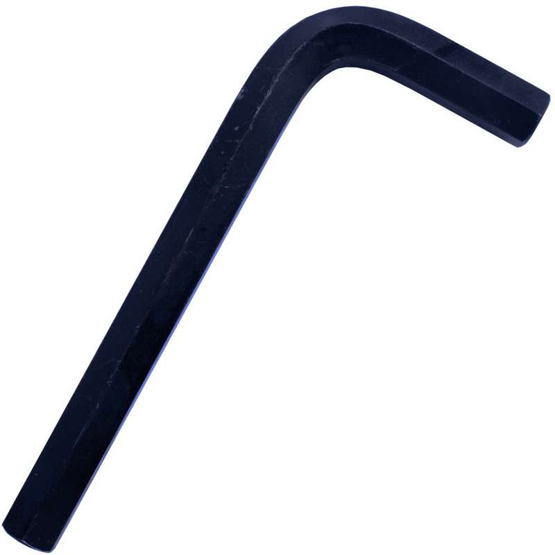L-wrench hex 12 x 125 x 45mm crv black