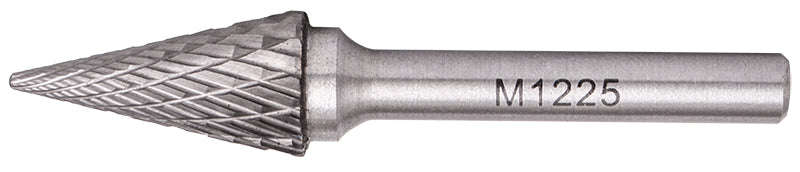 Rotary burr tungsten 12x25x6mm conical straight