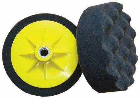 Compounding sponge 150mm x m14 black waffle soft