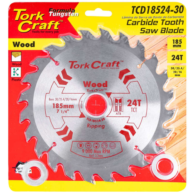 Blade tct 185 x 24t 30/20/16/1 general purpose combination