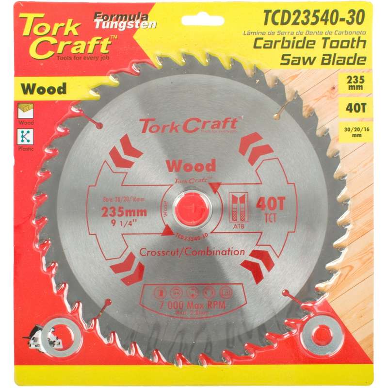 Blade tct 235 x 40t 30/16 general purpose combination