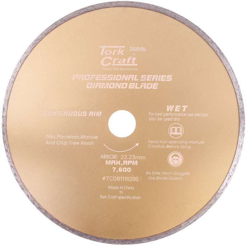 Diamond blade 200mm x 22.22 continues rim