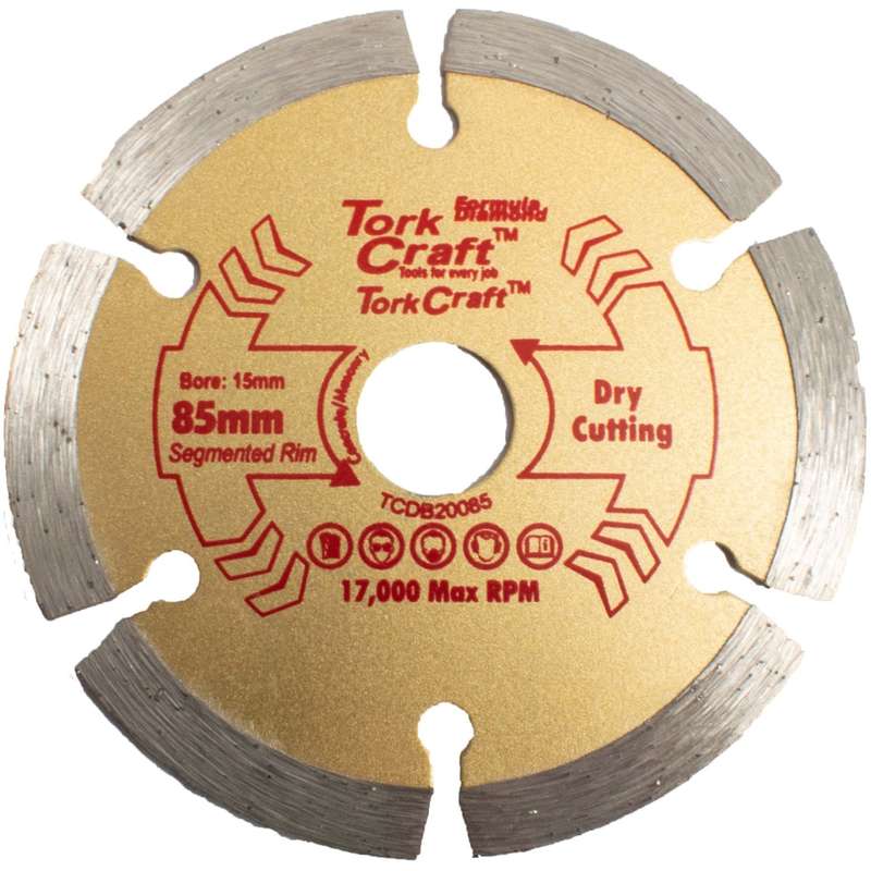 Diamond blade 85mm x 15mm segmented profesional