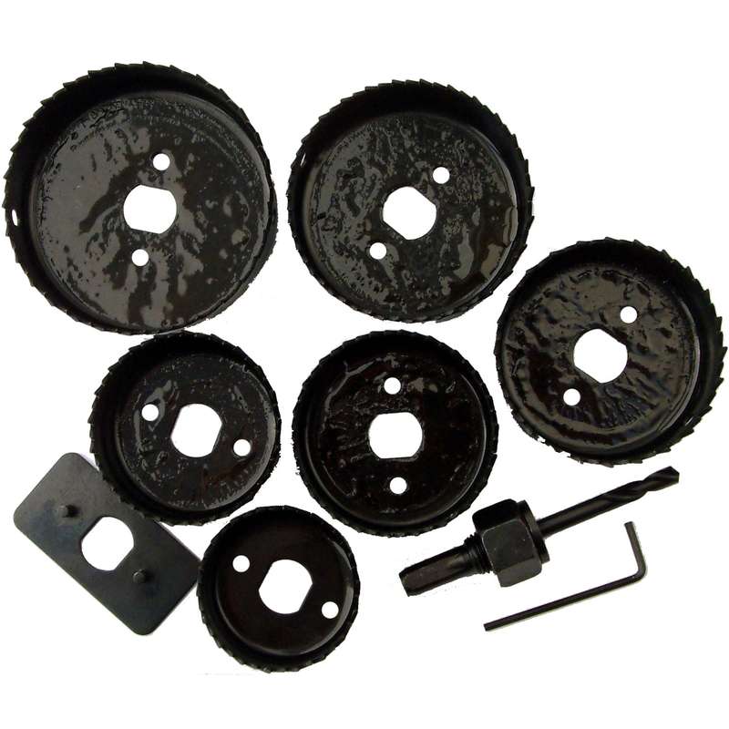 Downlighter holesaw set 6pce 51 60 64 72 75 86