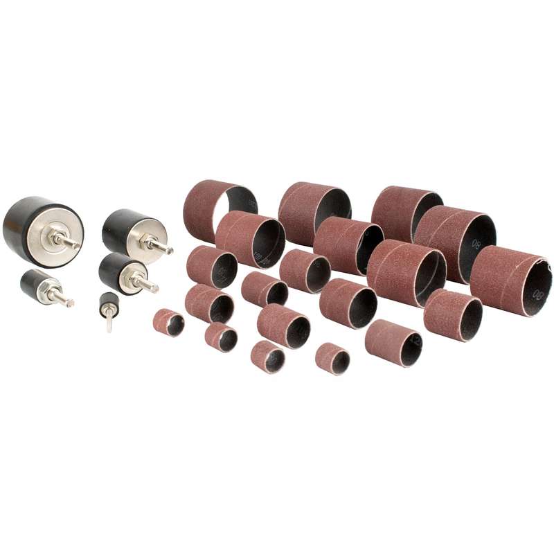 Drum sander kit 25pc 15-50mm in blister