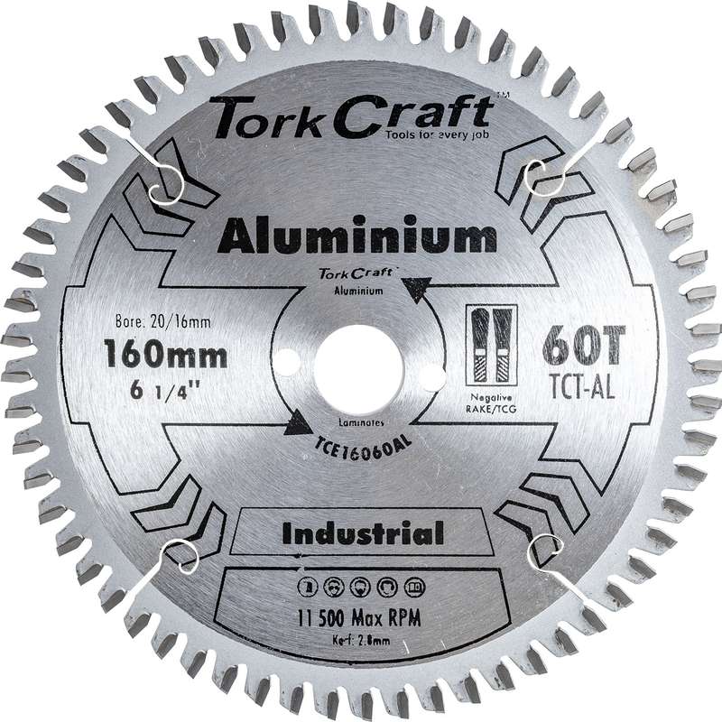 Blade tct euro tip alum160 x 60t 20-16mm profesional