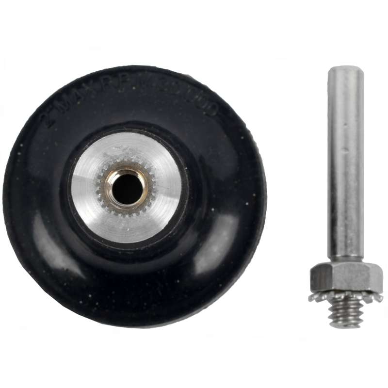 Plastic backing pad screw type with arbor for surface conditioning kit