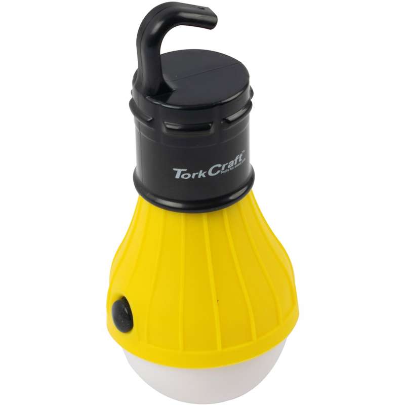 Camping led light bulb 60lm hanging hook use 3xaaa bat tork craft