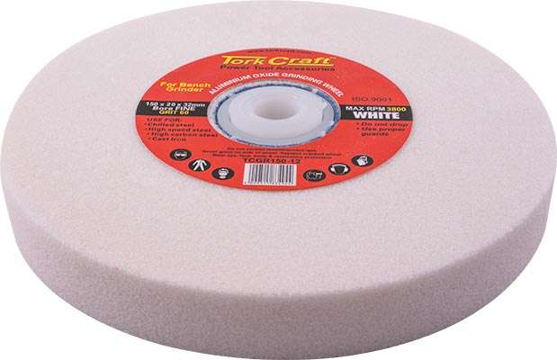 Grinding wheel 150x20x32mm bore 60gr w/bushes for b/g white
