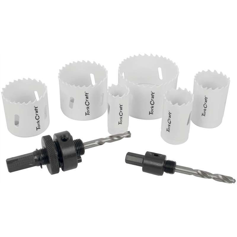 Holesaw set 9pc in case bi-metal 22 29 35 44 51 64mm
