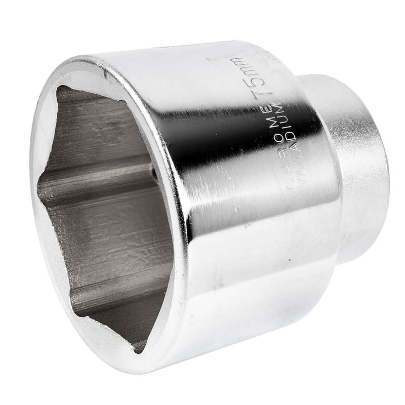 Socket 75mm 1' drive crv hex