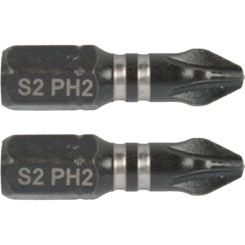 Impact phil.2 x 25mm ins.bit 2/card ph2