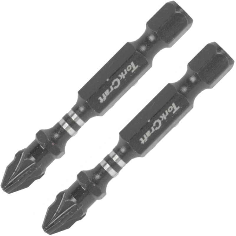 Impact pozi.2 x 50mm power bit 2/card pz2