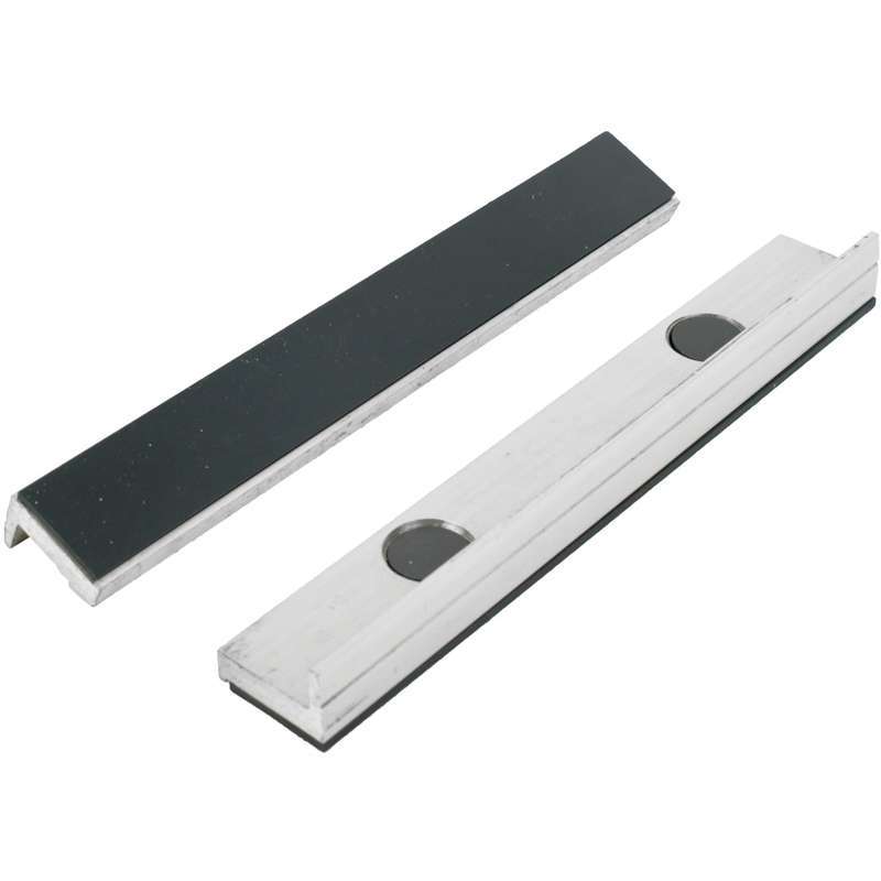 Vice jaws magnetic alum. 200mm x 32mm 2pc rubber face