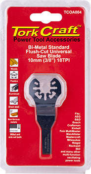 Quick change flush cut metal saw blade 10mm(3/8')18tpi