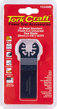 Quick change flush cut metal saw blade 28mm(1-1/8')18tpi